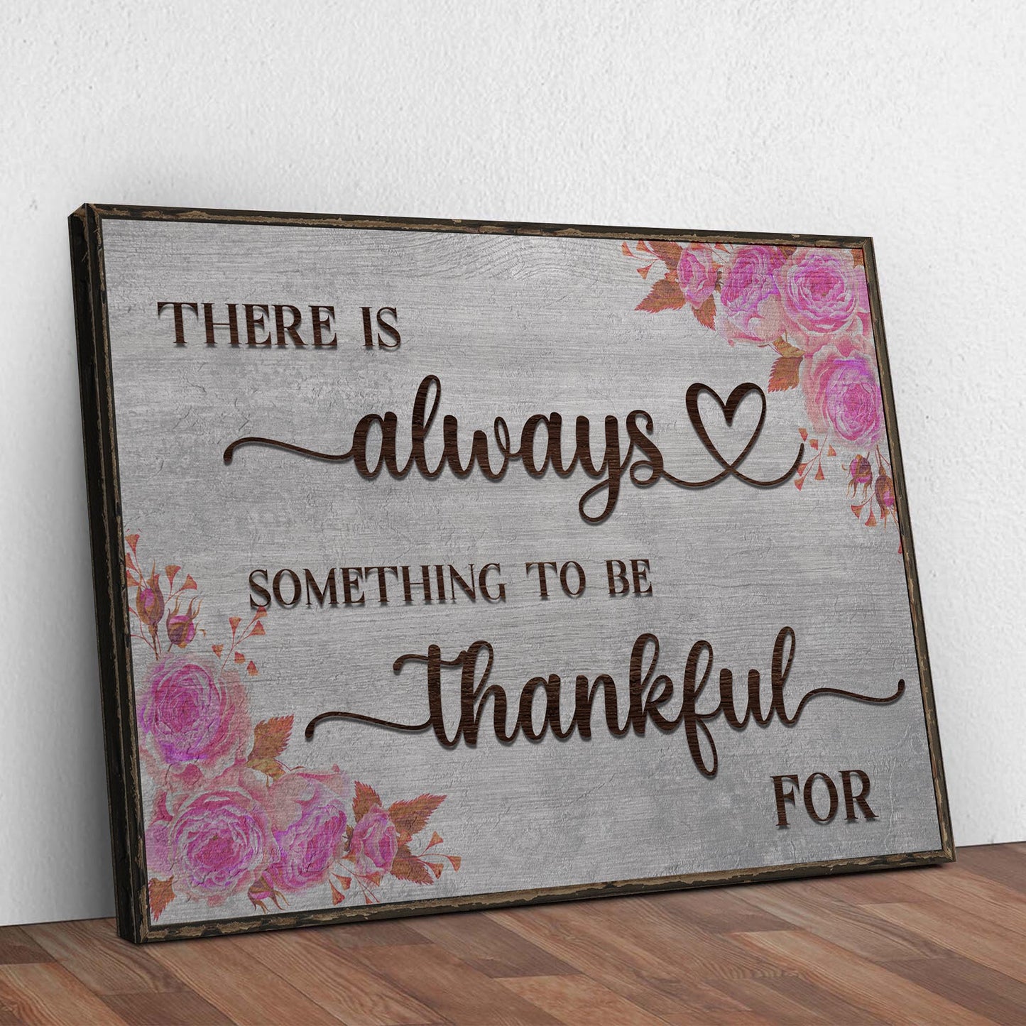 Always Something to Be Thankful For Canvas Wall Art