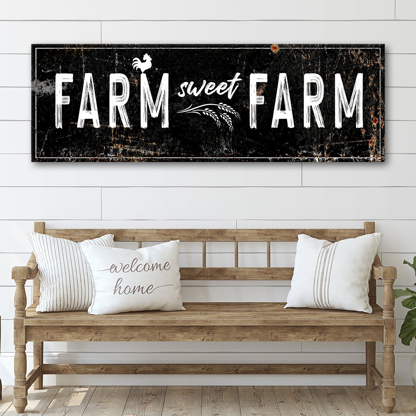 Farm Sweet Farm Personalized Canvas Sign