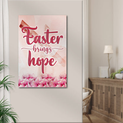 Easter Brings Hope Canvas Wall Sign