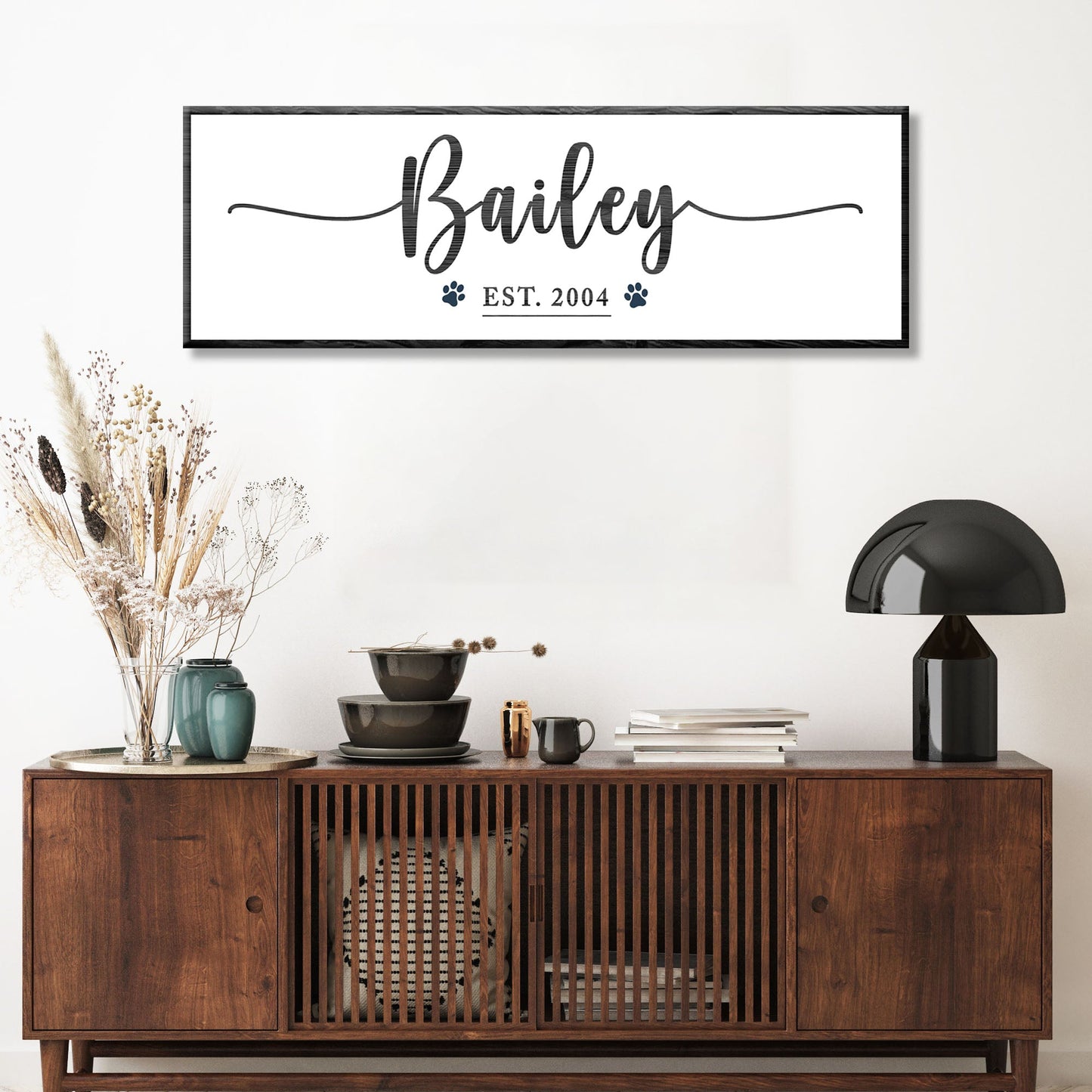 Personalized Pet Name Canvas Sign II