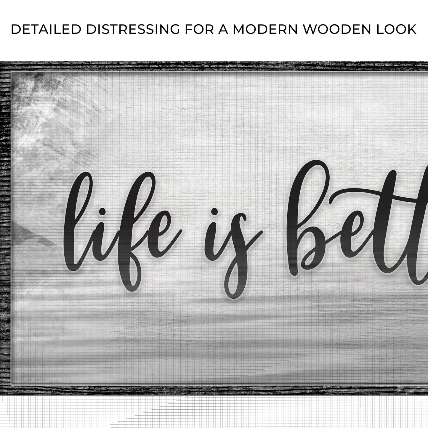 Life Is Better At The Lake Canvas Sign