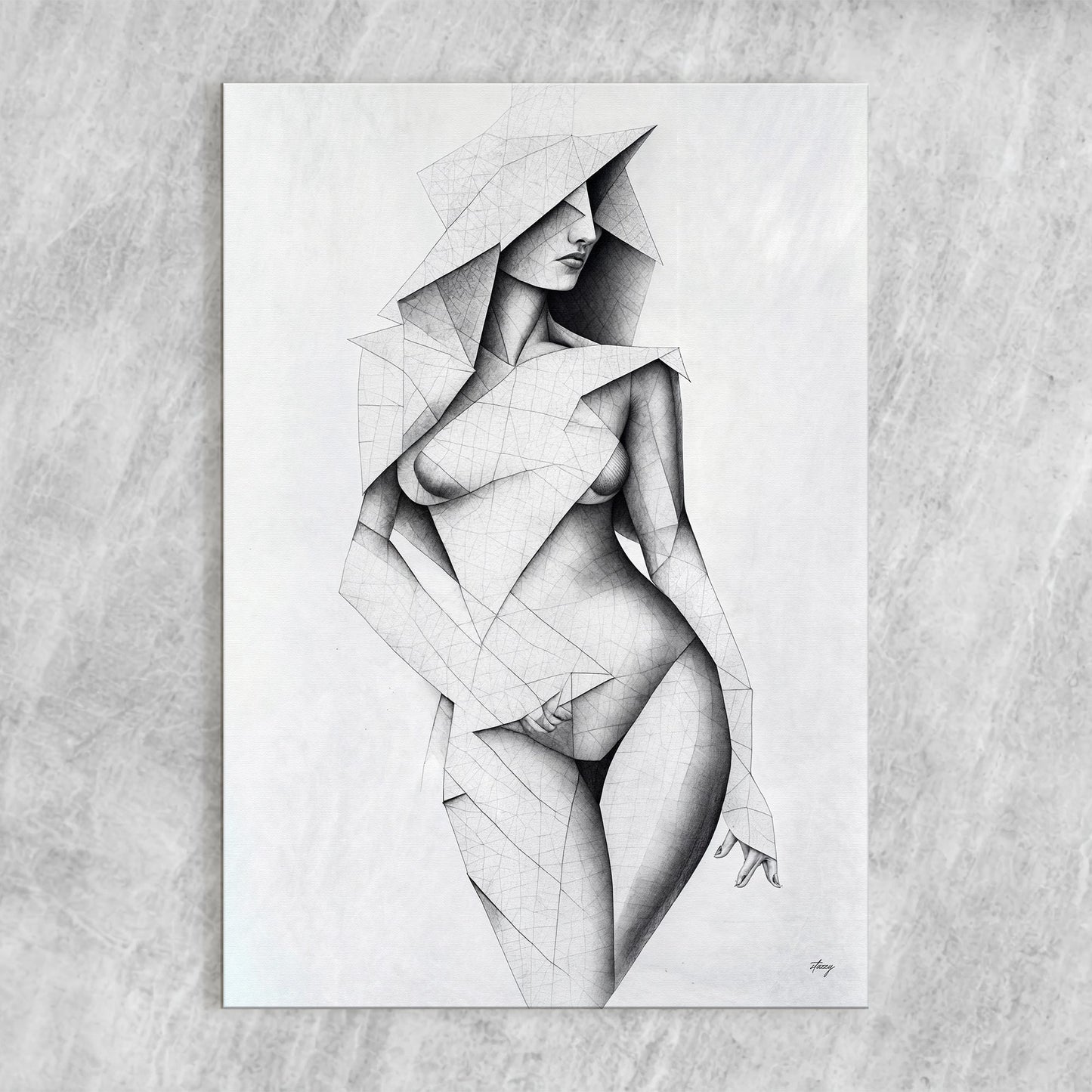 Tangible Point Geometric Figure Canvas Wall Art