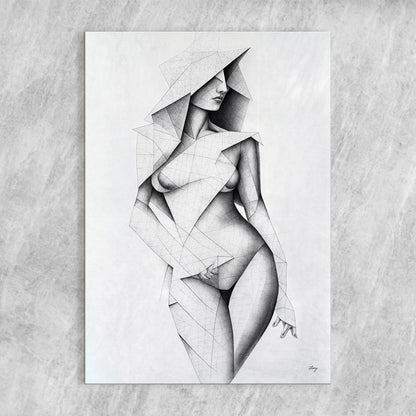 Tangible Point Geometric Figure Canvas Wall Art