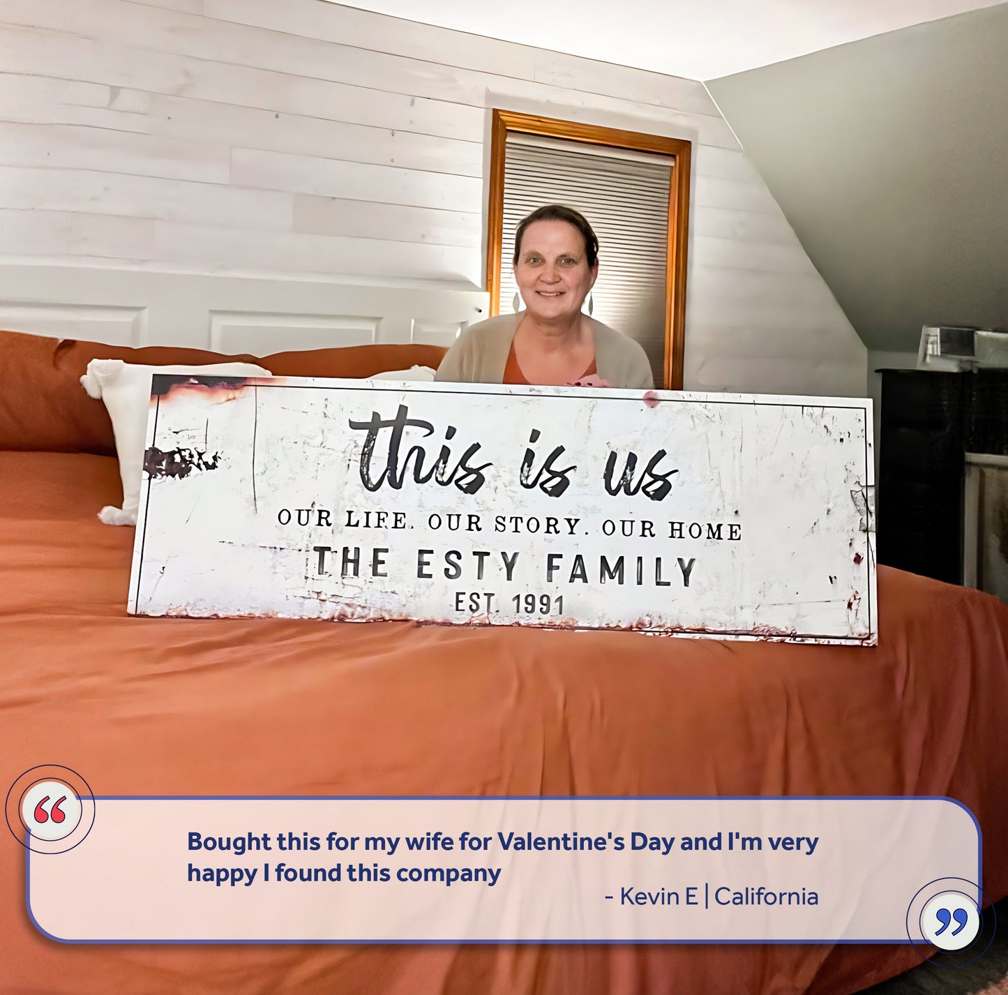 This Is Us Rustic Family Canvas Sign