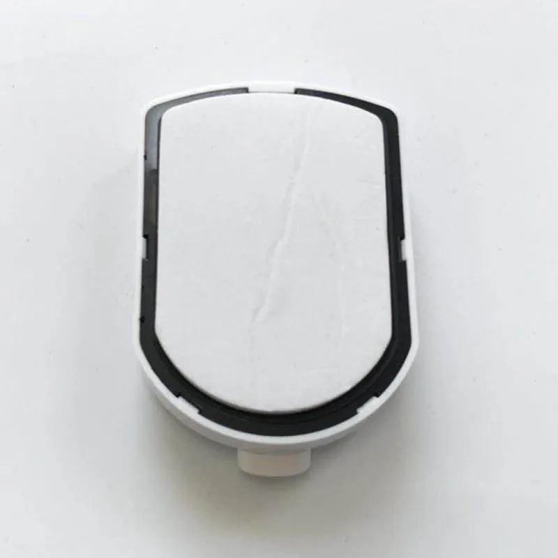 Toilet projection lamp rear mounting view with adhesive base