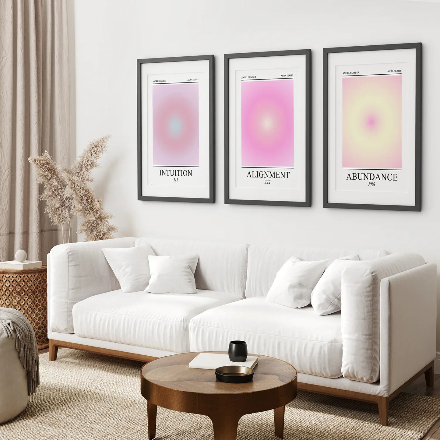 Aura Energy Gradient Wall Art Set of 3 Prints