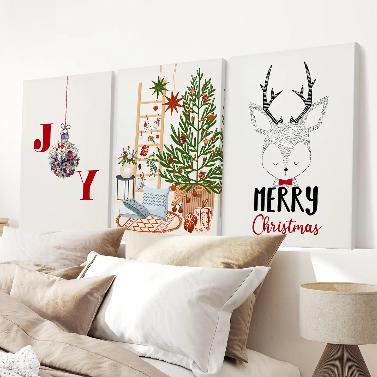 Christmas Winter Nursery Wall Art Set of 3 Prints