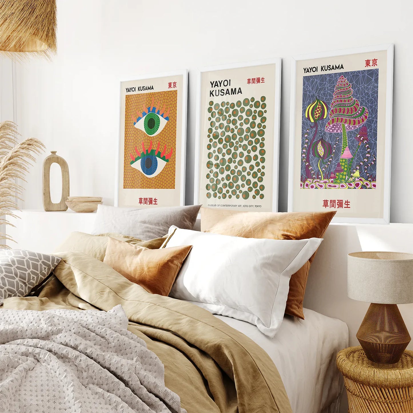 Modern Exhibition Wall Art Set of 3 Museum Prints