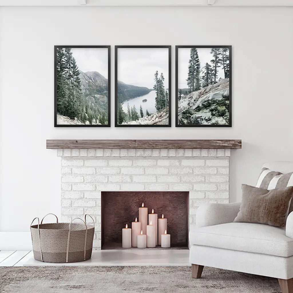 Colorado Travel Wall Art, US Nature 3 Piece Set