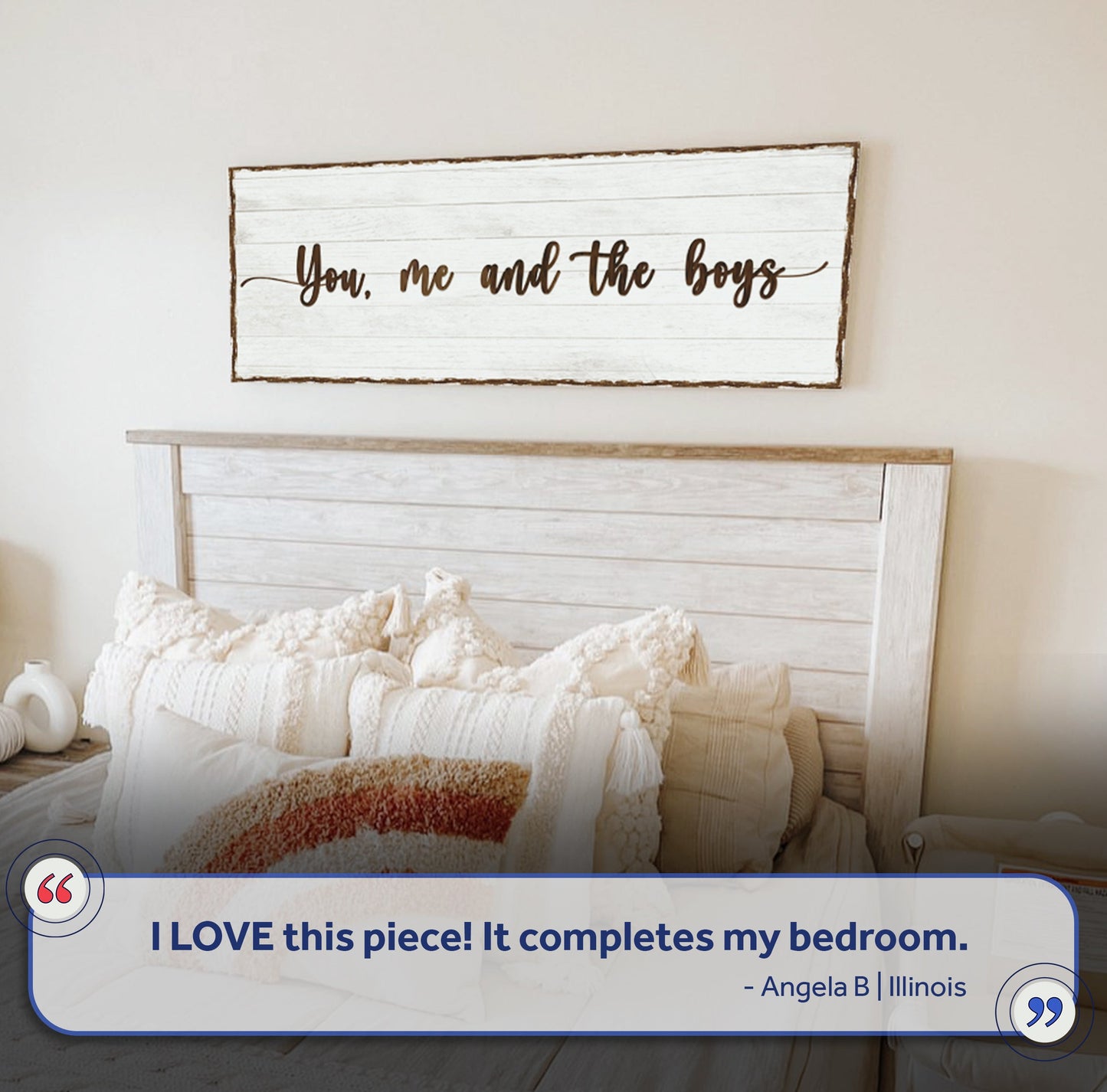 You Me And The Boys Family Canvas Wall Art