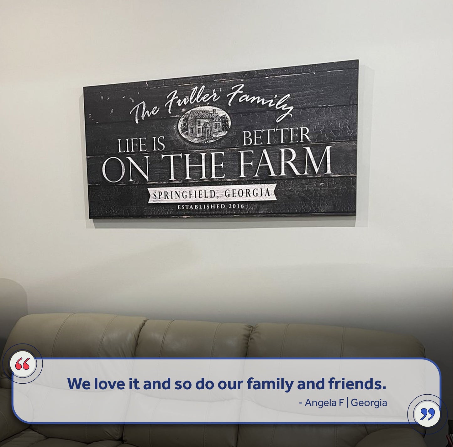 Life Is Better on the Farm Farmhouse Canvas Sign