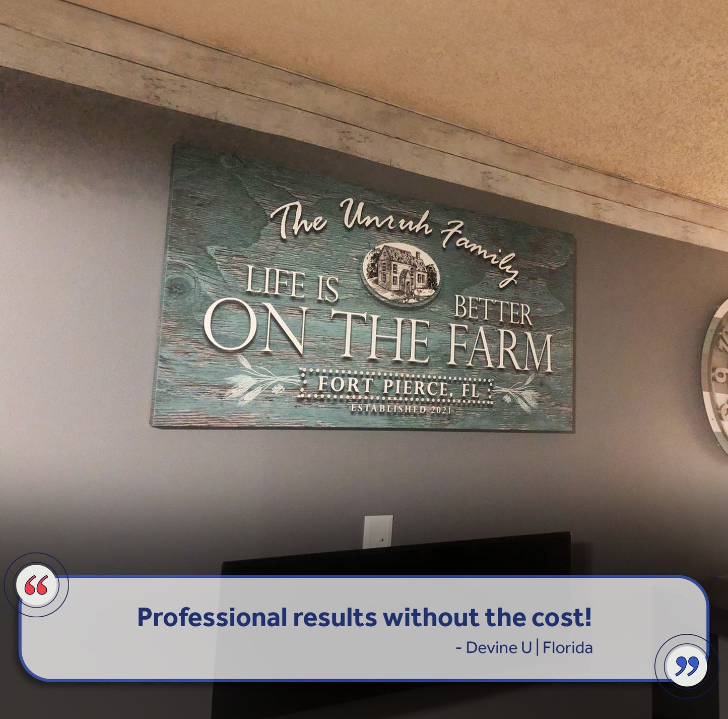 Life Is Better on the Farm Canvas Wall Art Sign