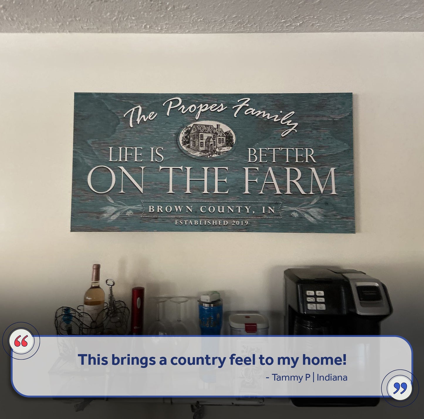 Life Is Better on the Farm Canvas Wall Art Sign