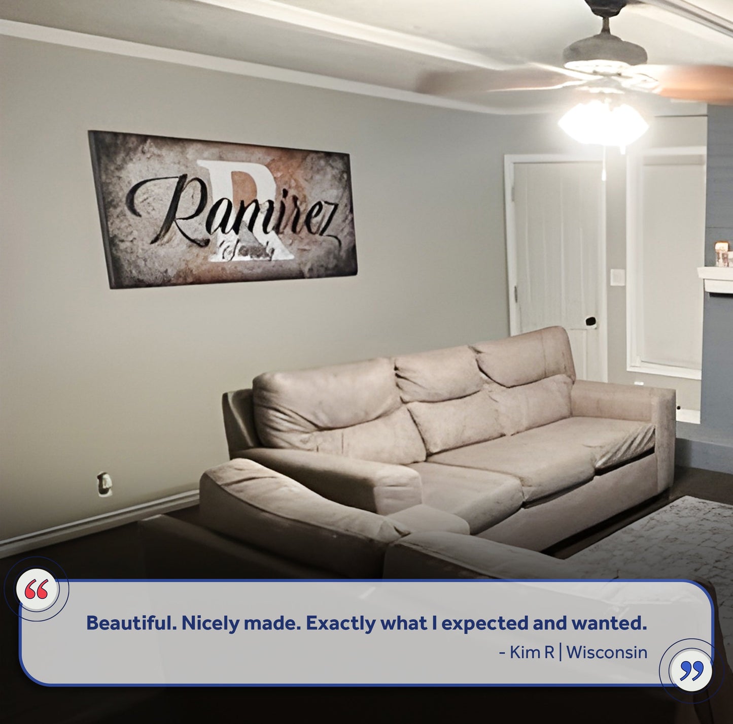 Personalized Family Last Name Canvas Wall Art