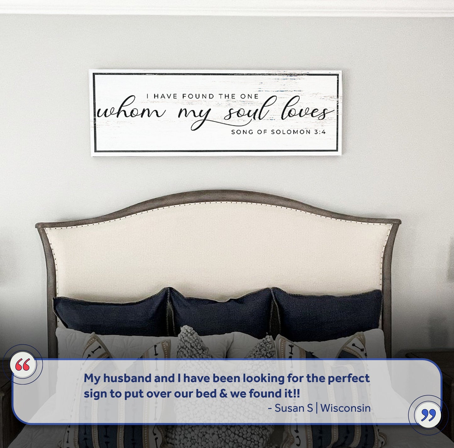 Song of Solomon 3:4 Scripture Canvas Sign