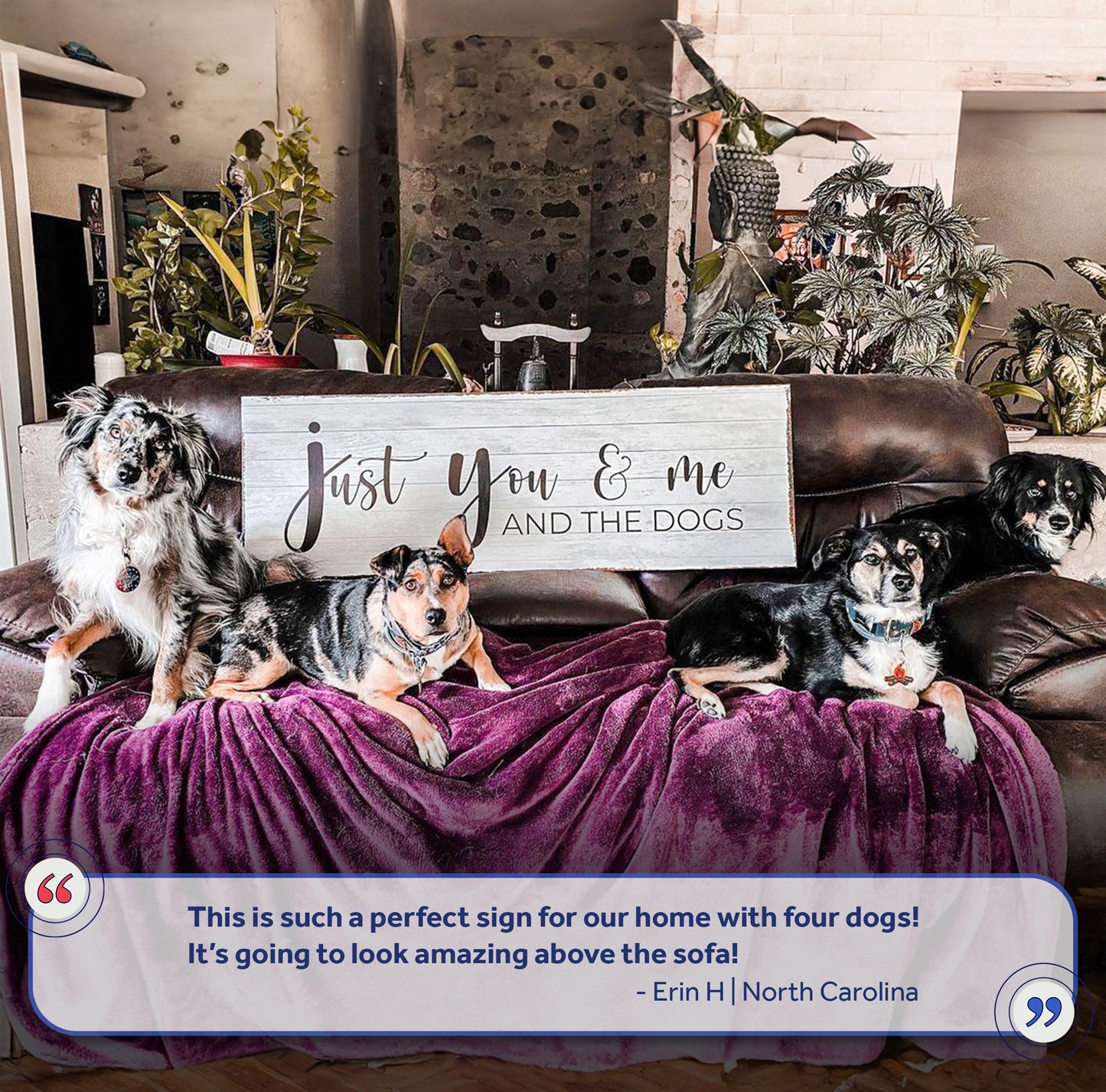 Just You, Me, And The Dogs Canvas Wall Art