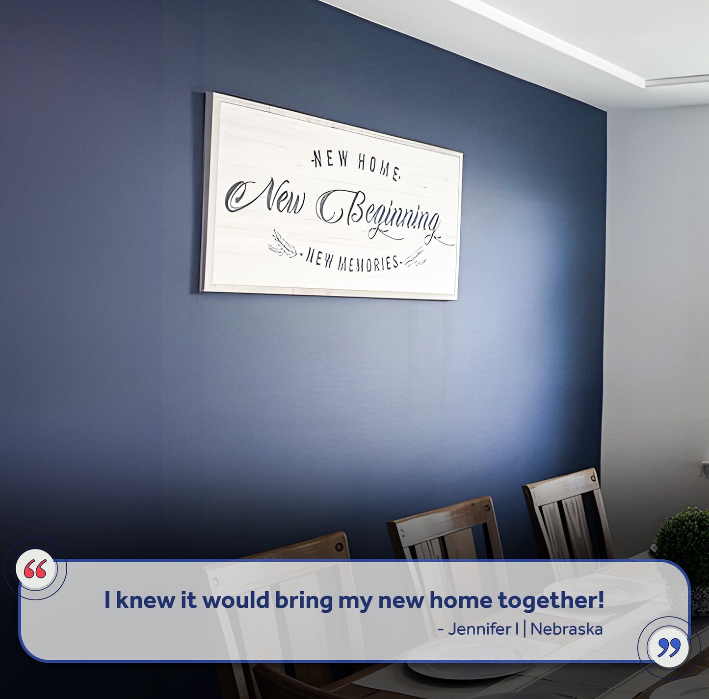 New Home New Beginning Canvas Wall Art