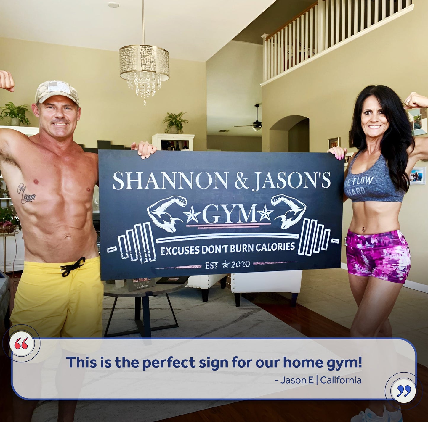 Home Gym Motivation Canvas Wall Art