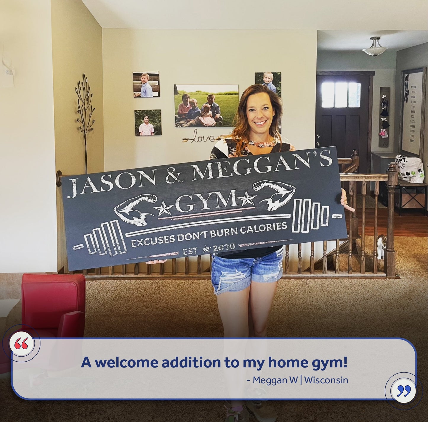 Home Gym Motivation Canvas Wall Art