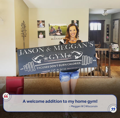 Home Gym Motivation Canvas Wall Art