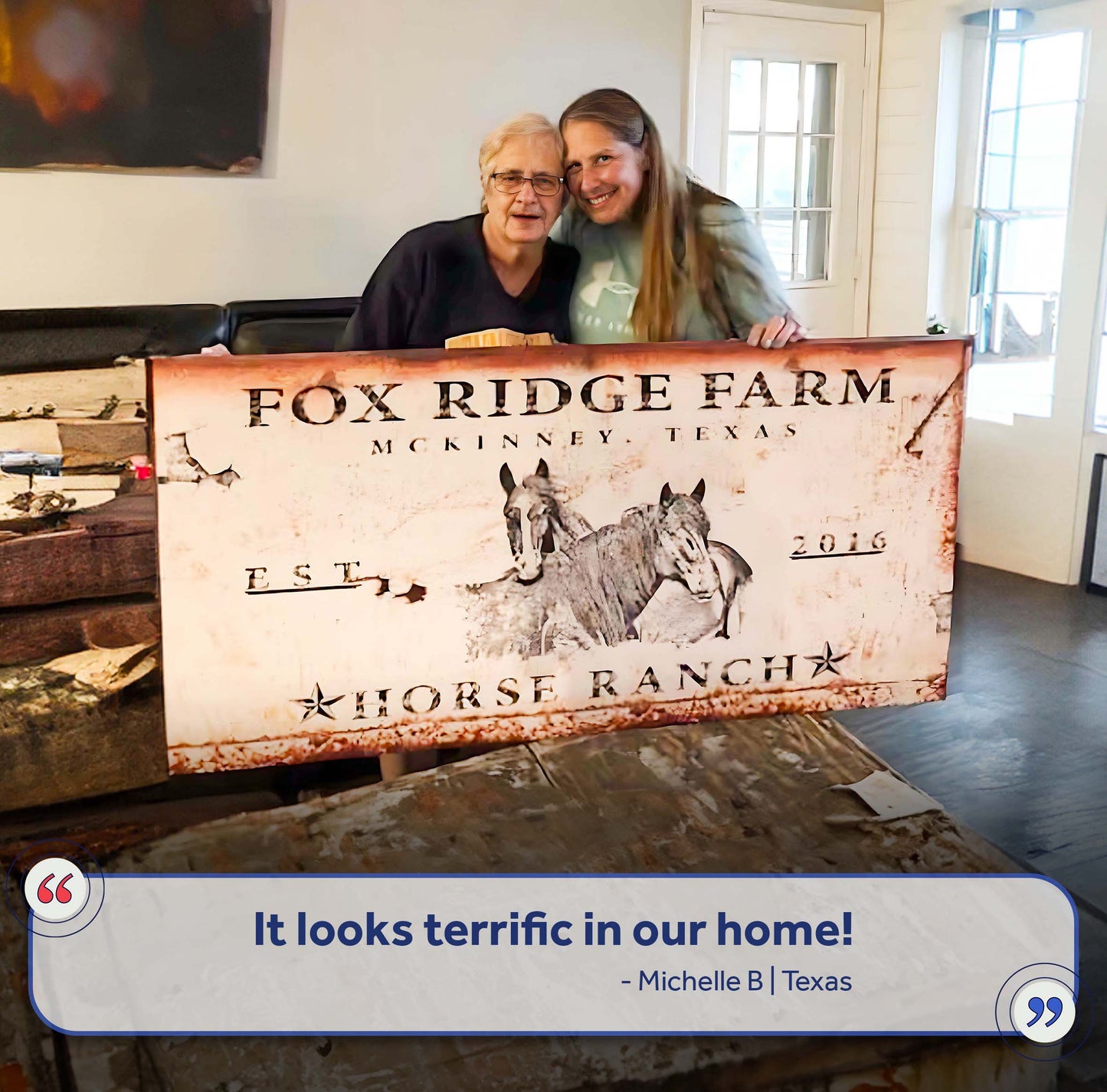 Rustic Horse Ranch Canvas Wall Art