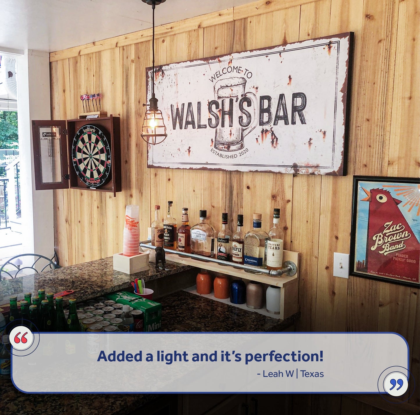 Beer Barrel Bar Canvas Wall Art Sign