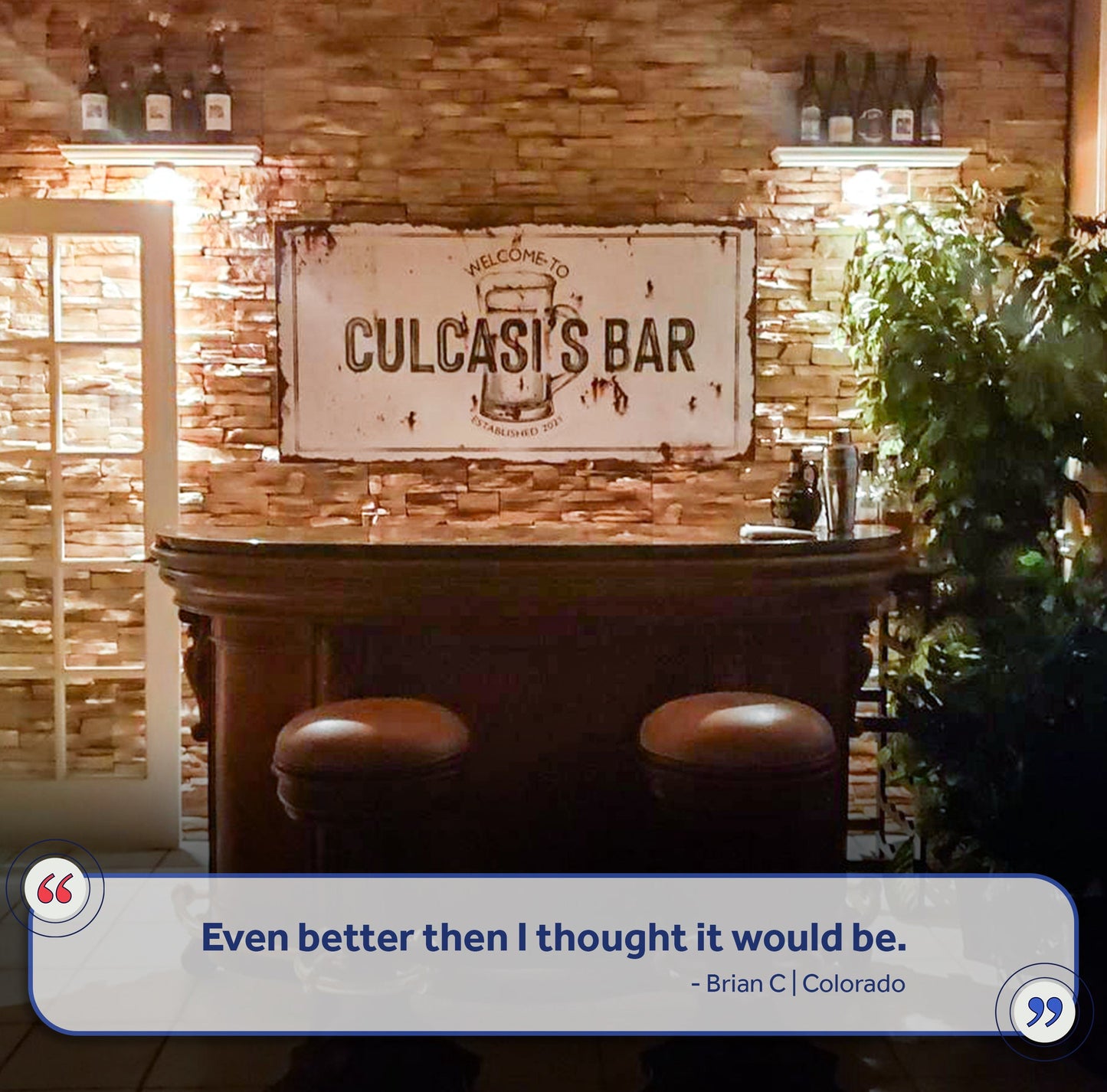 Beer Barrel Bar Canvas Wall Art Sign