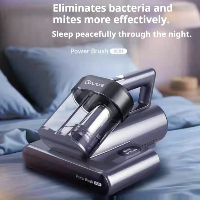 UV Power Brush BC01 eliminating bacteria and mites from bedding for peaceful sleep at night