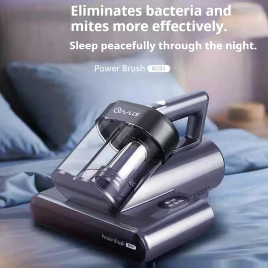 UV Power Brush BC01 eliminating bacteria and mites from bedding for peaceful sleep at night
