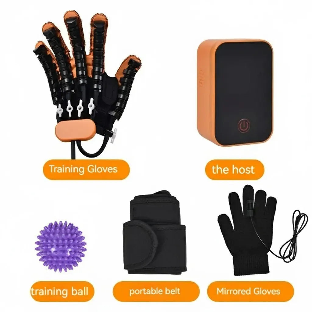 Stroke recovery equipment set with training ball and USB charging cable