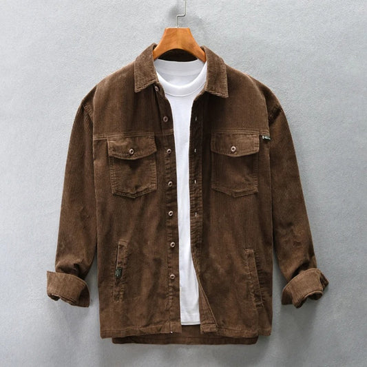 Elite Corduroy Top - Effortless Vintage Elegance