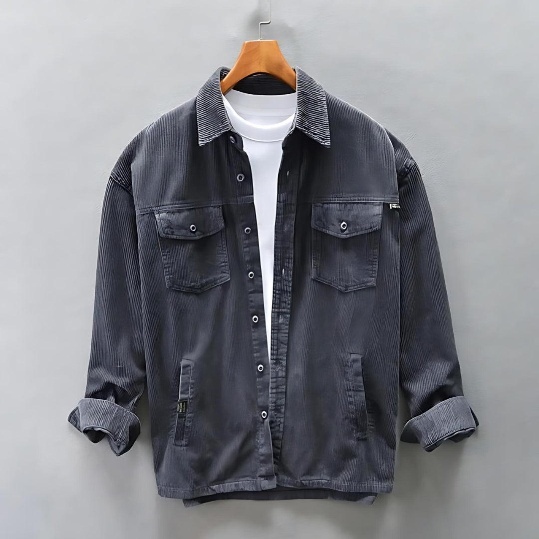 Elite Corduroy Top - Effortless Vintage Elegance