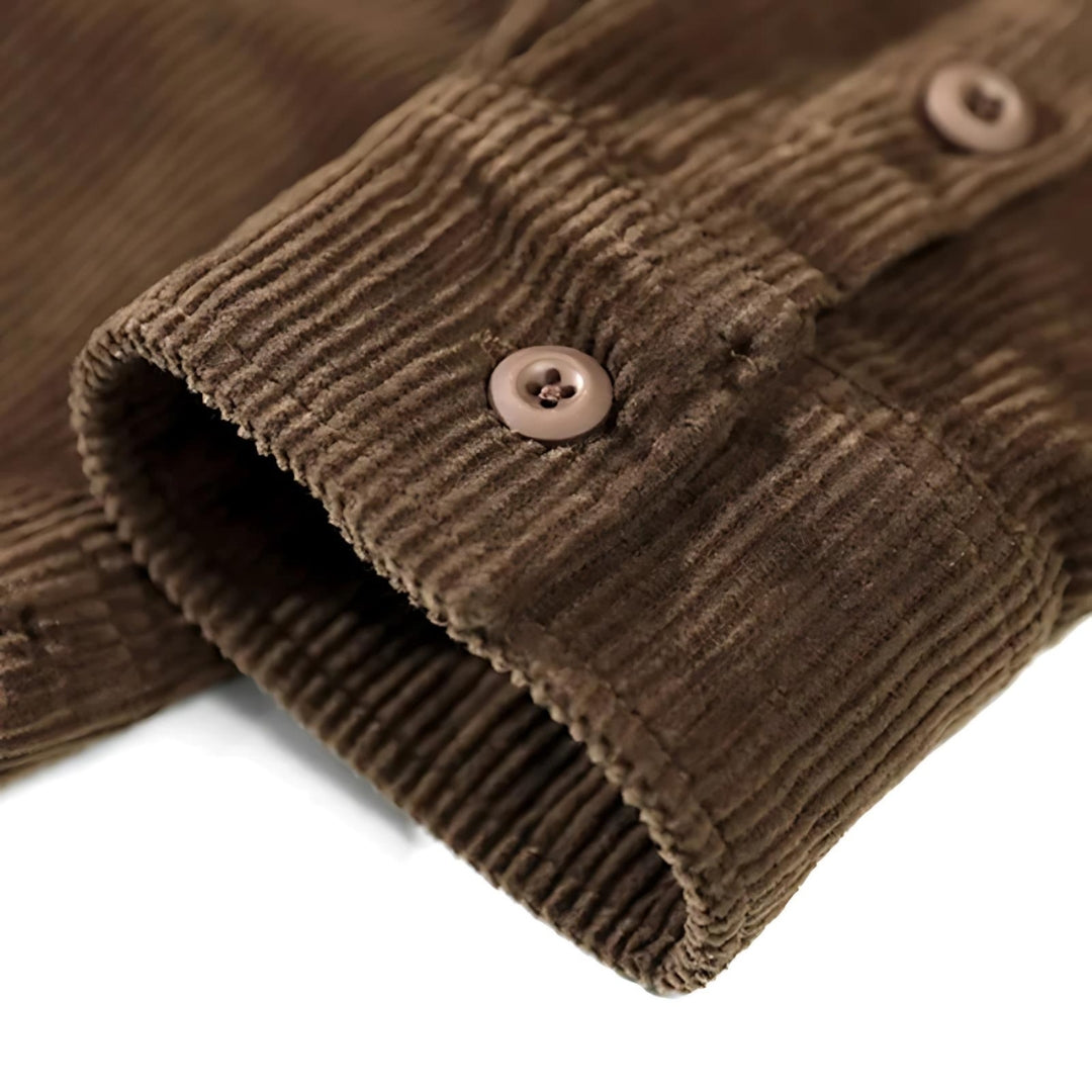 Elite Corduroy Top - Effortless Vintage Elegance