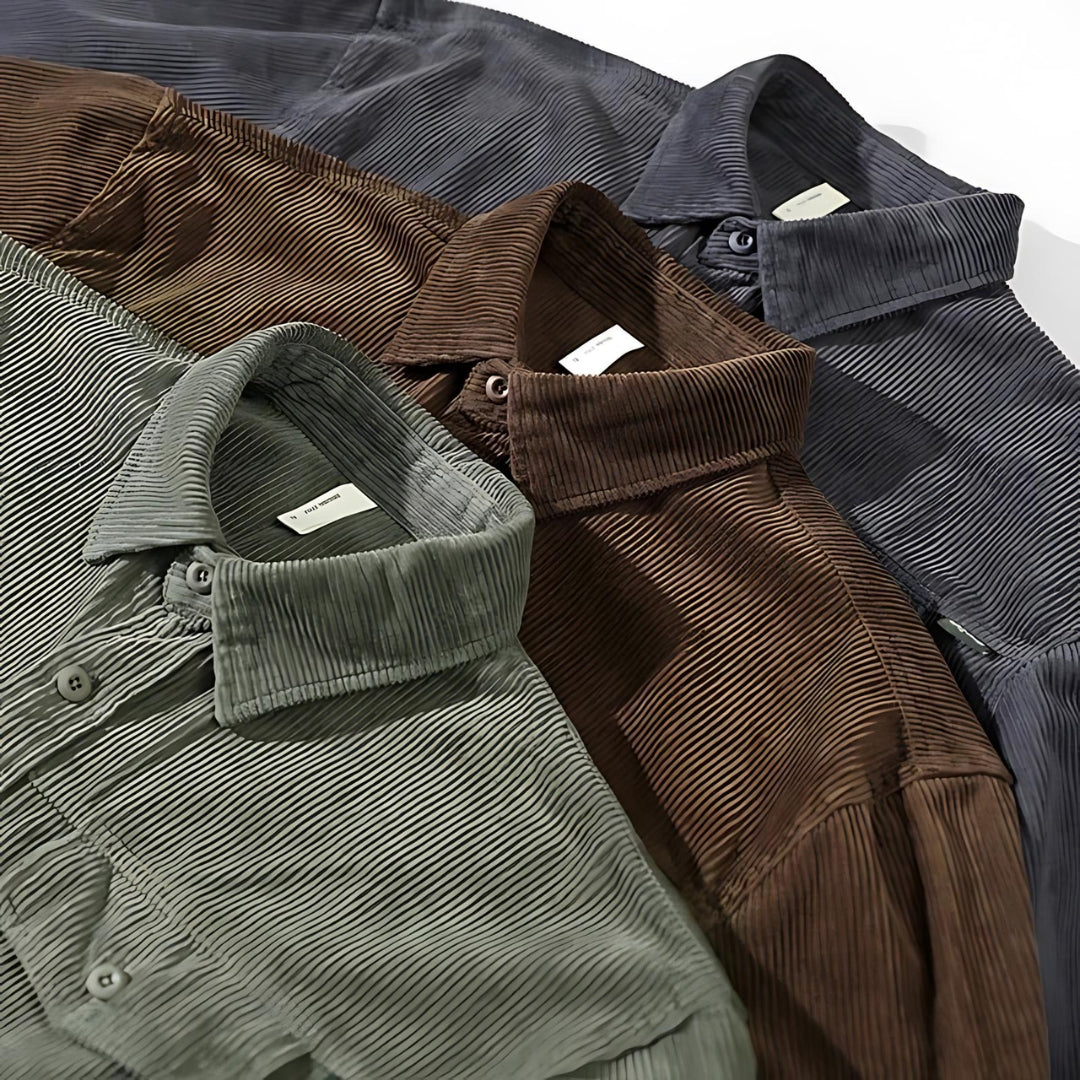 Elite Corduroy Top - Effortless Vintage Elegance