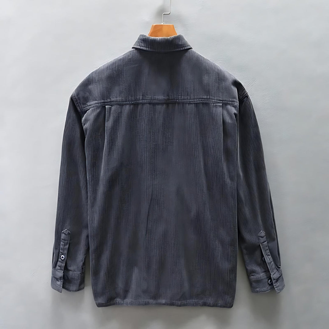 Elite Corduroy Top - Effortless Vintage Elegance