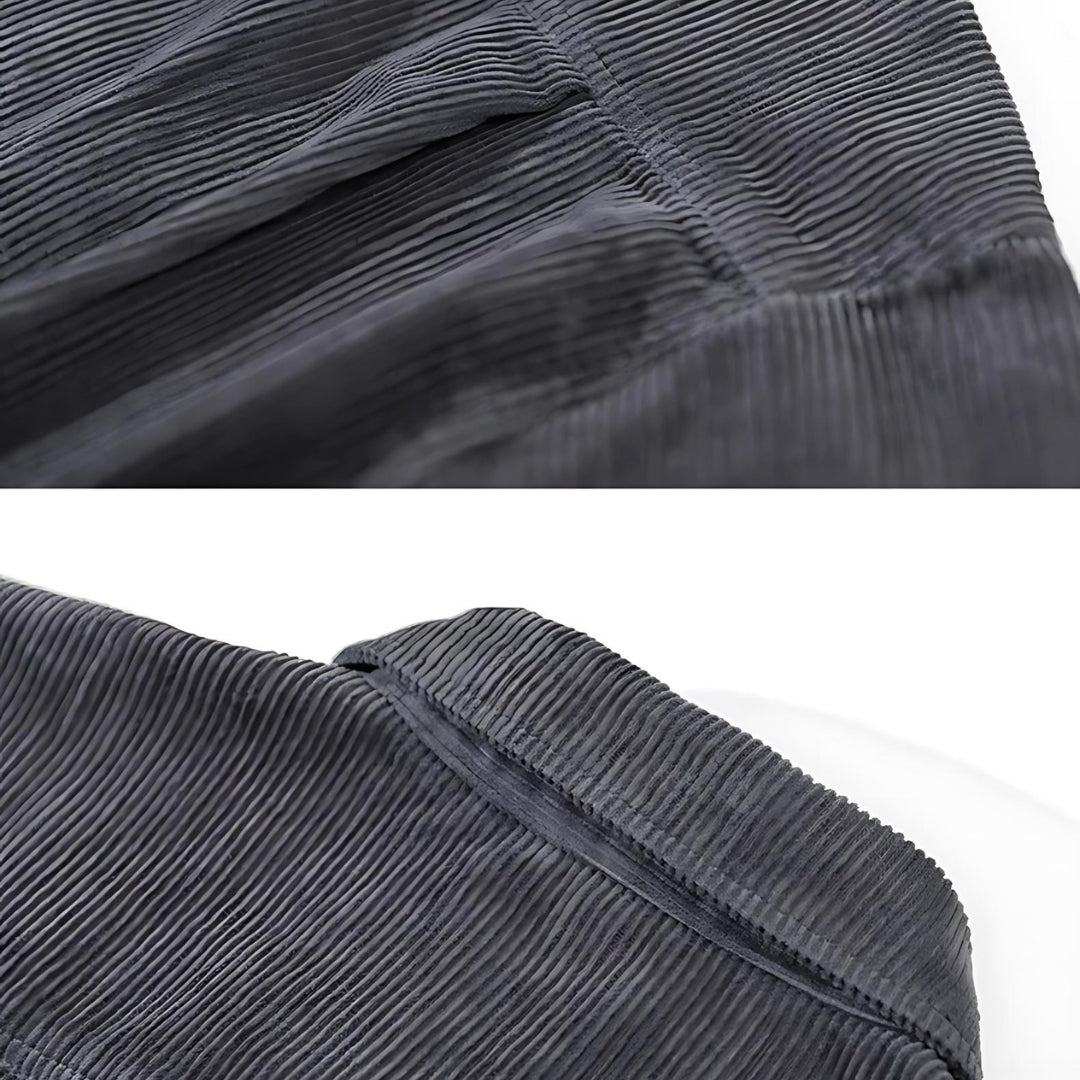 Elite Corduroy Top - Effortless Vintage Elegance