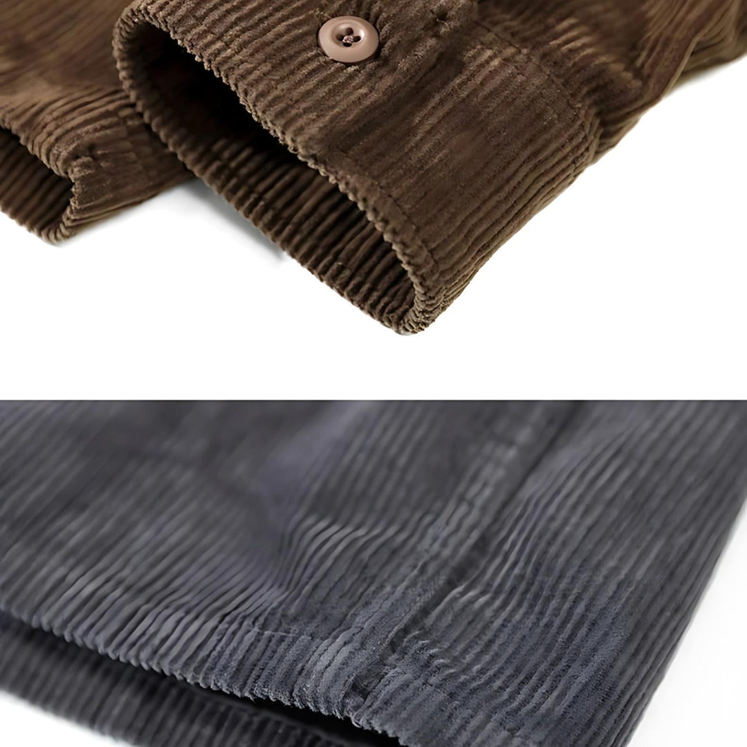 Elite Corduroy Top - Effortless Vintage Elegance