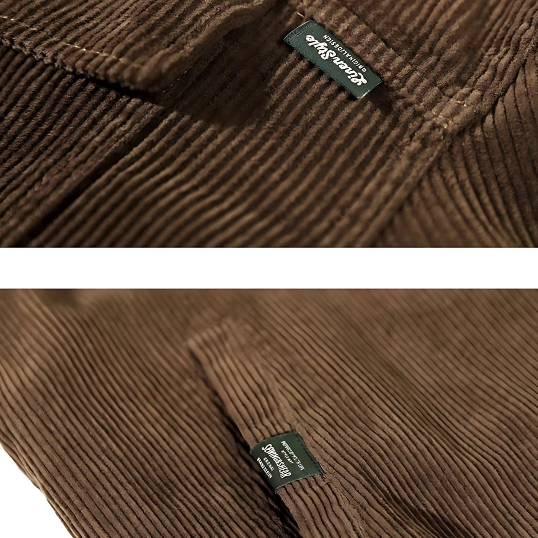 Elite Corduroy Top - Effortless Vintage Elegance