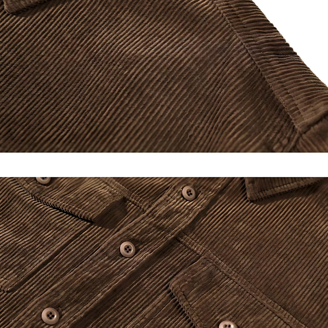 Elite Corduroy Top - Effortless Vintage Elegance