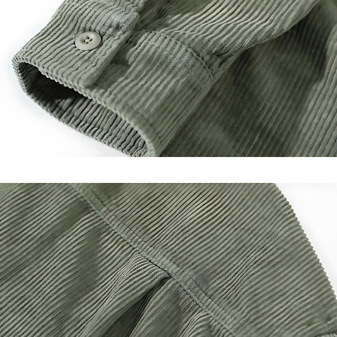 Elite Corduroy Top - Effortless Vintage Elegance