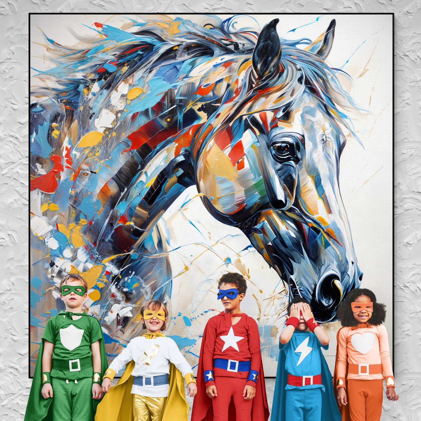 Vivid Steed Horse Canvas Wall Art