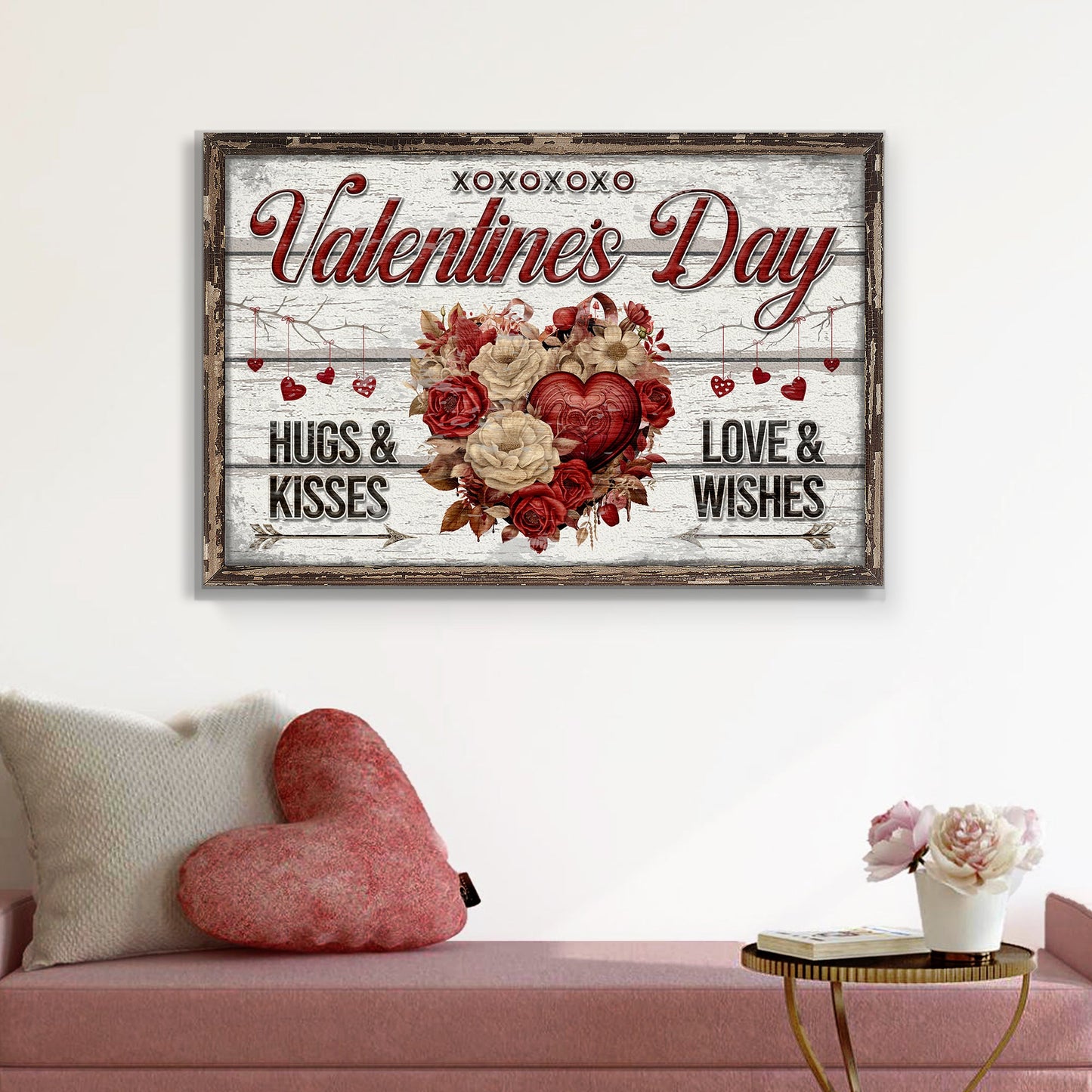 Valentine's Day Romantic Canvas Wall Art