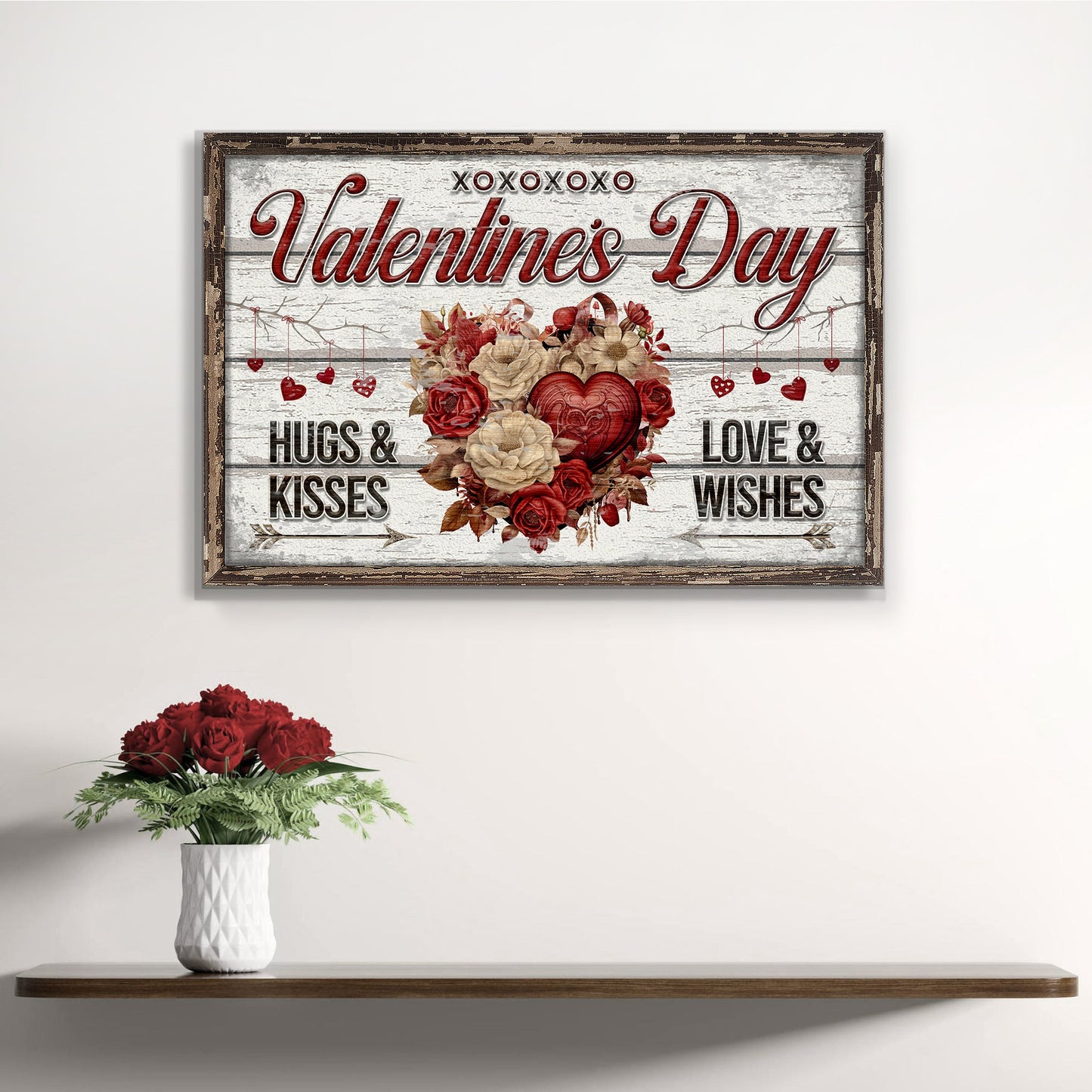 Valentine's Day Romantic Canvas Wall Art