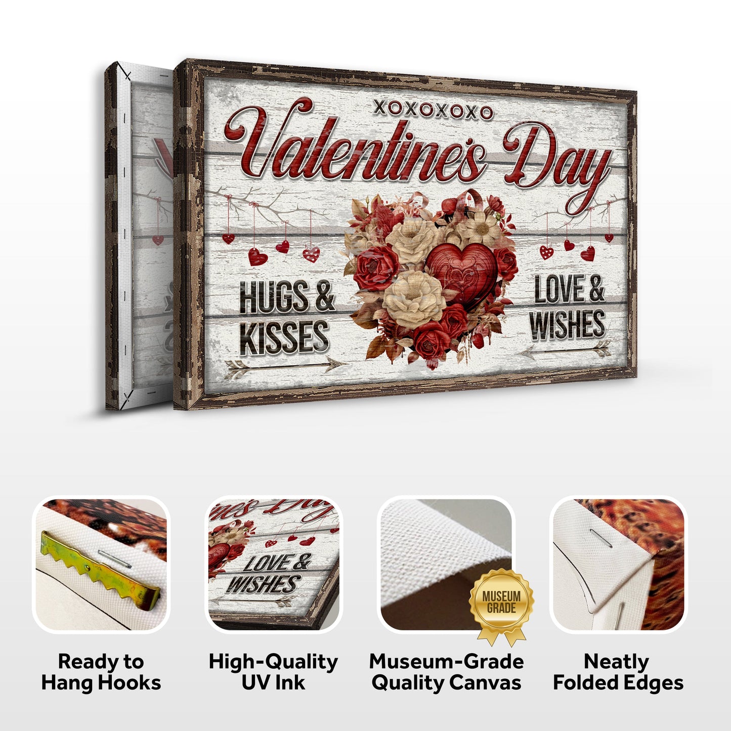 Valentine's Day Romantic Canvas Wall Art