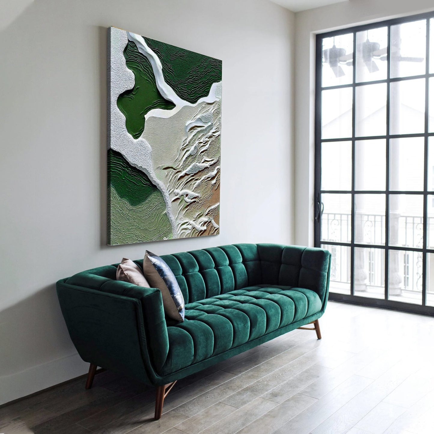 Verdant Cliffs III Nature Canvas Wall Art