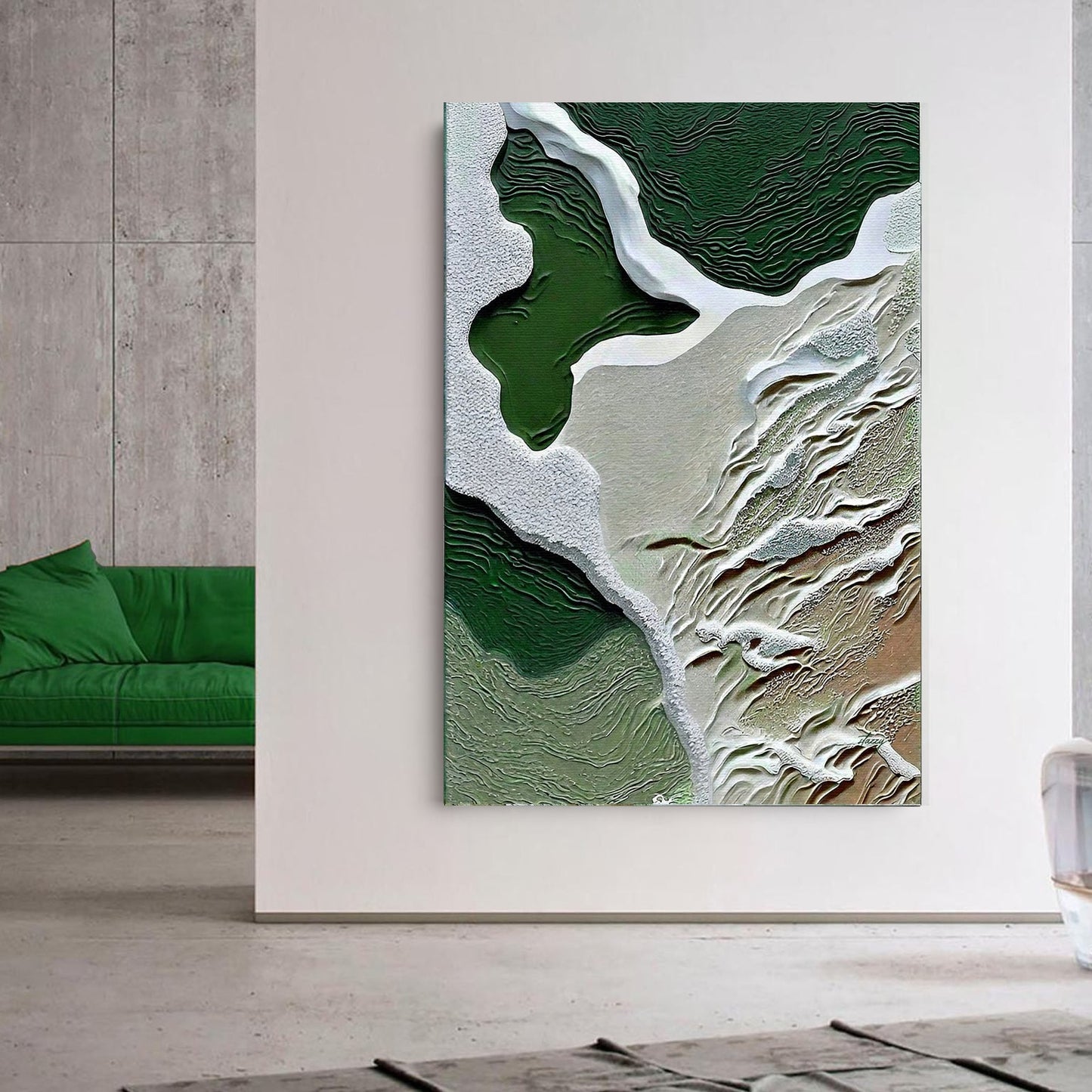 Verdant Cliffs III Nature Canvas Wall Art