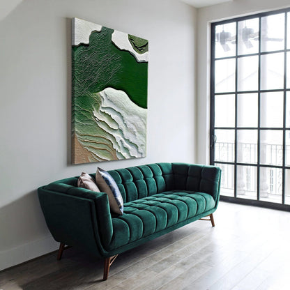 Verdant Cliffs Landscape Canvas Wall Art