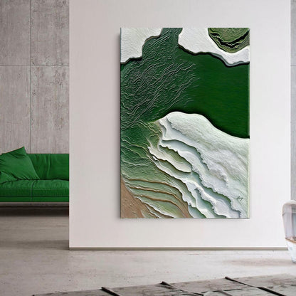 Verdant Cliffs Landscape Canvas Wall Art