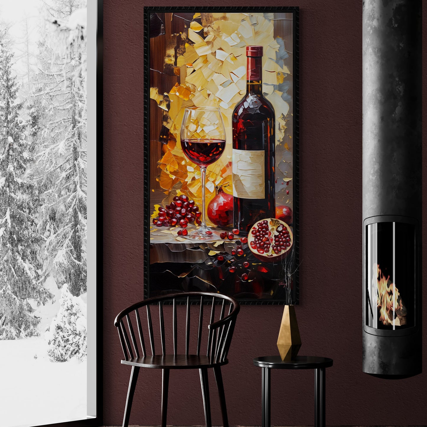 Vinous Harvest Wine Canvas Wall Art