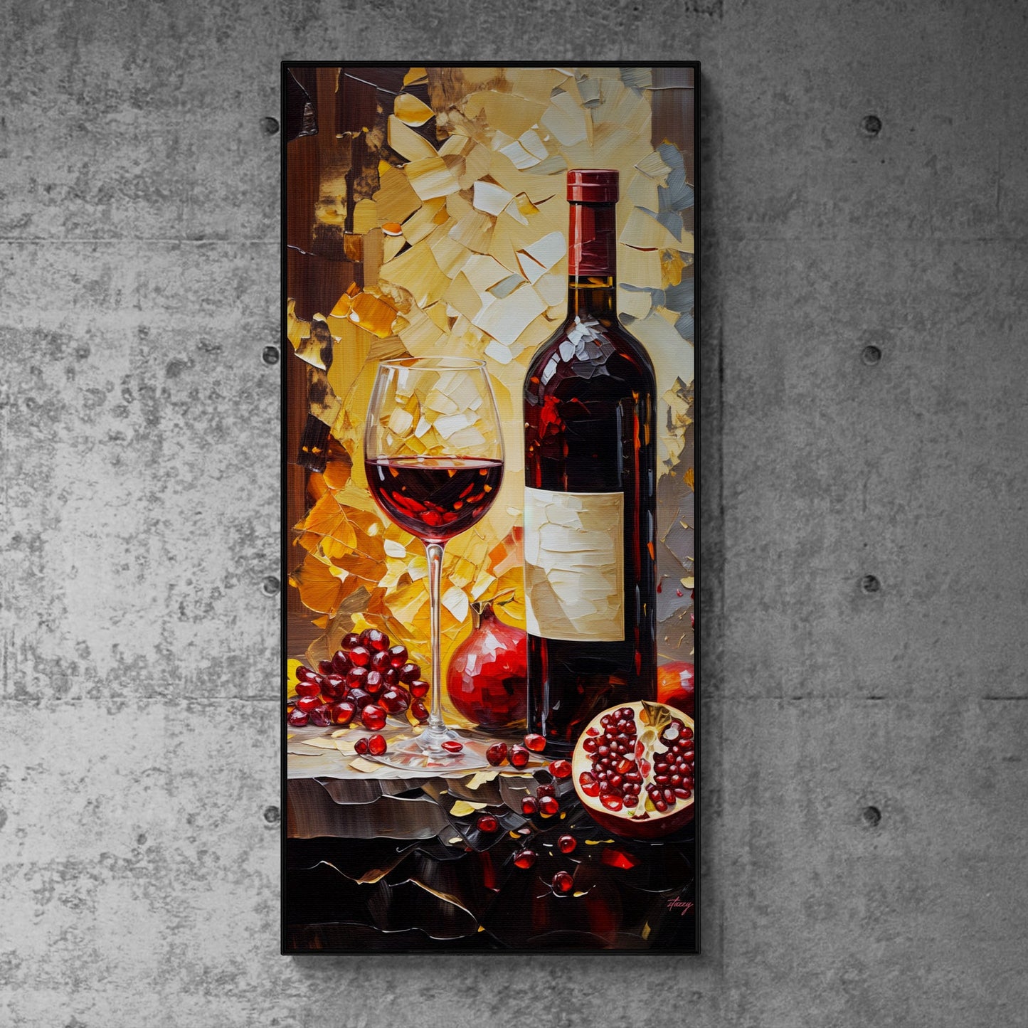 Vinous Harvest Wine Canvas Wall Art